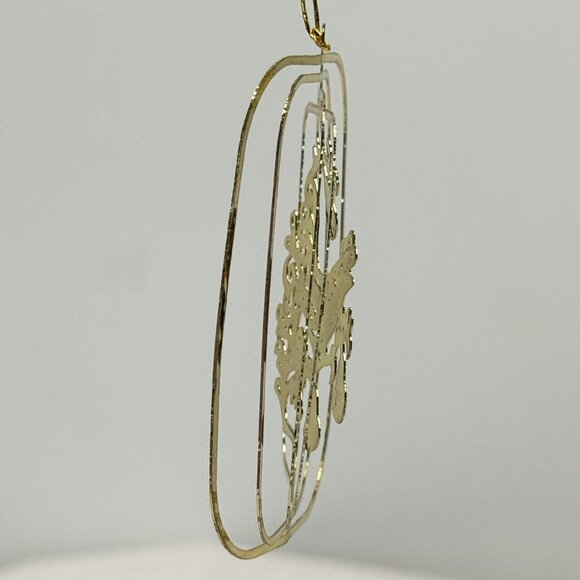 Vintage 12-Piece Brass Christmas Ornament Set Intricate 3-D Cutout Dimensional - Picture 15 of 15